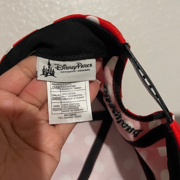 Disney Red Polka Dot Minnie Mouse Ears Hat - Picture 4 of 4